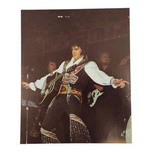 Elvis Presley Photo Totem Pole Jumpsuit 8x10 Asheville 1975 W O Enterprises